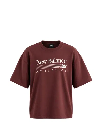 New Balance Trackside Oversized T-shirt In Brown