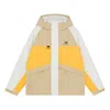 New Balance Trendy Color Block Jacket 'beige White Yellow' In Green