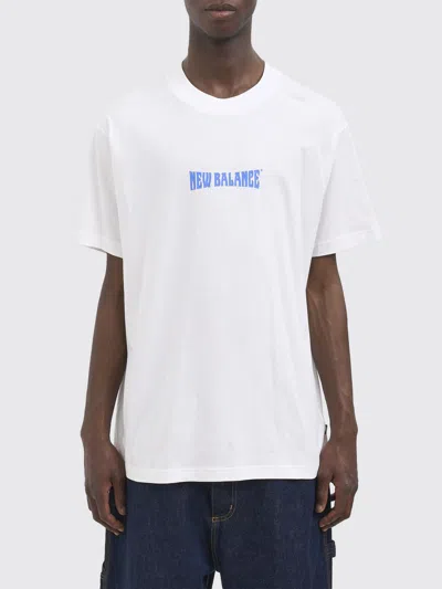 New Balance Cotton Crew Neck T-shirt In White