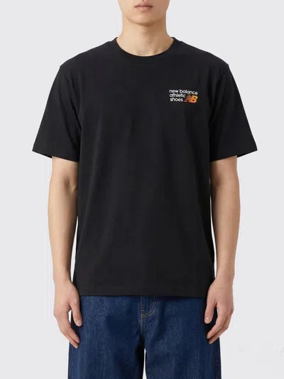New Balance T-shirt Athletics Premium Logo Balck In Black