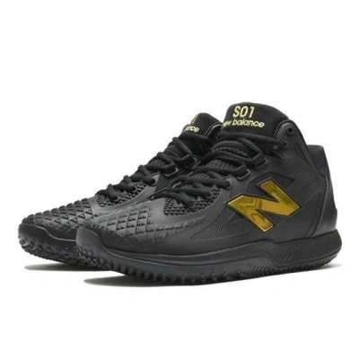 Pre-owned New Balance Tshobk1 Balance Fuelcell Ohtani 1 Trainer Black Metallic Gold (turf) (men's)