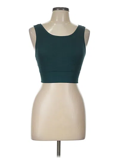 Pre-owned New Balance Tube Top Teal Strapless Neckline Tops