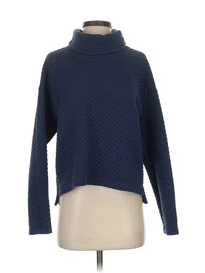 Pre-owned New Balance Turtleneck Sweater In Blue