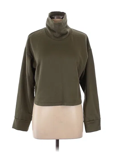 Pre-owned New Balance Turtleneck Sweater In Green