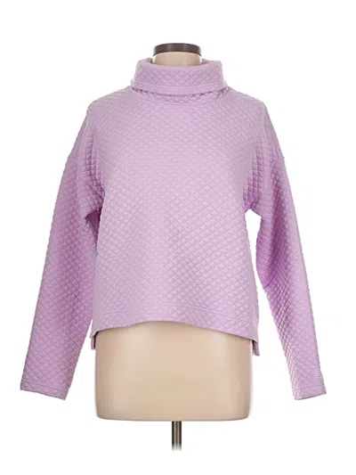 Pre-owned New Balance Turtleneck Sweater In Purple