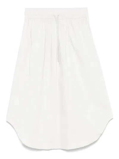 New Balance Twill Midi Skirt In Multicolor