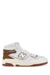New Balance Leather High-top Sneakers With Perforated Silhouette In Whibrimar