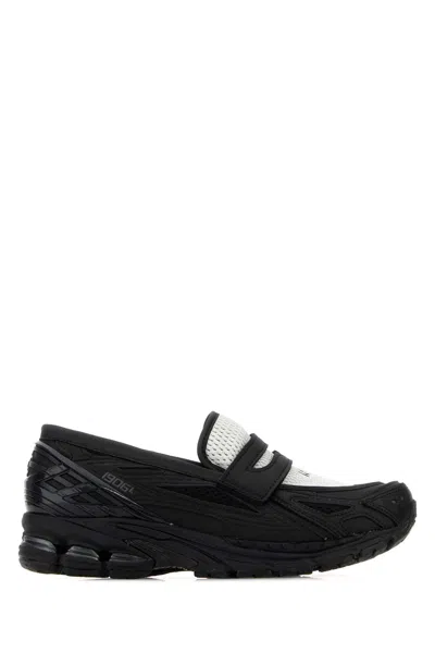 New Balance Two-tone Mesh Loafers In Black
