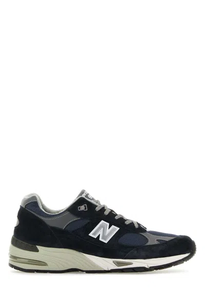 NEW BALANCE TWO-TONE SUEDE AND MESH 991 SNEAKERS