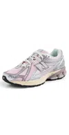 New Balance Pink Low Top Sneakers With Logo Patch On Side And Tongue And Perforated Panels In Tech Fabric Unisex In Multi