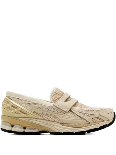 New Balance 1906l Rubber-trimmed Leather Slip-on Sneakers In Neutral