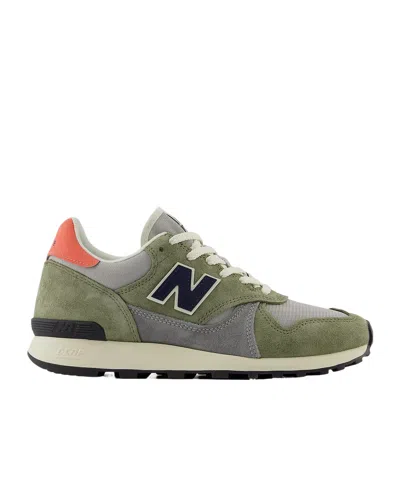 New Balance Khaki & Gray U475 Sneakers In Chive Green/white