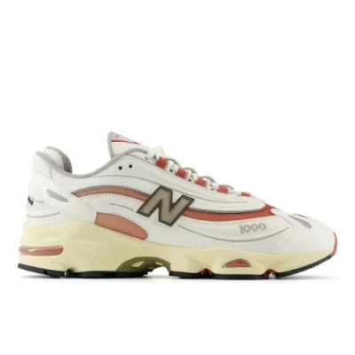 NEW BALANCE HERREN 1000 IN WEISS/ROT, LEDER, GRÖSSE 45