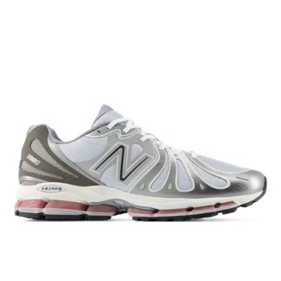 New Balance Mens Dark Silver Metallic Gra Abzorb 1890 Mesh Trainers In Gray