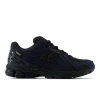 New Balance Mens Triple Black 1906 Brand-patch Leather And Mesh Low-top Trainers In Black