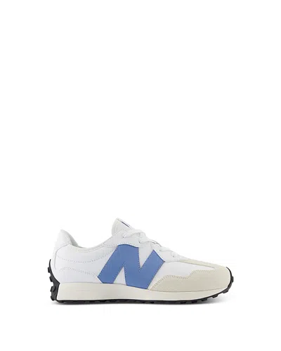 New Balance Unisex 327 Lace Up Running Sneakers - Big Kid In White