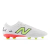 New Balance Unisex 442 Pro Fg V2 Soccer Shoes In White/red/yellow