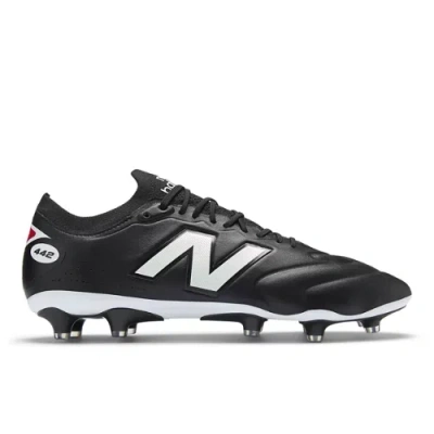 New Balance Unisex 442 Elite Knit Fg V3 In Schwarz/weiss/rot, Grösse 44 In Black