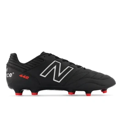 New Balance Unisex 442 Pro Fg V2 Soccer Shoes In Black/red/white
