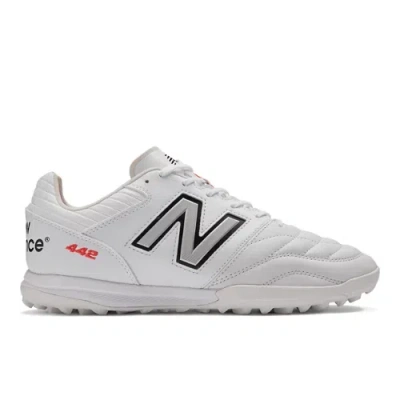 New Balance Unisex 442 Pro Tf V2 Soccer Shoes In White/black/red
