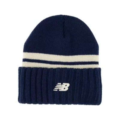 New Balance Unisex '47 Striped Knit Hat In Blue
