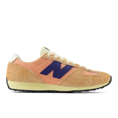 NEW BALANCE UNISEX 471 IN ORANGE/BLAU, WILDLEDER/MESH, GRÖSSE 47.5