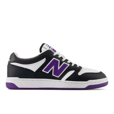 New Balance Unisex 480 Sneakers In Black/white