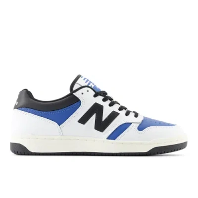 New Balance Unisex 480 Sneakers In White/blue/black