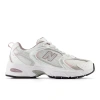New Balance Gender Inclusive 530 Sneaker In White/grey/purple