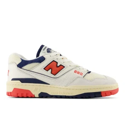 New Balance Unisex 550 Sneakers In White/red