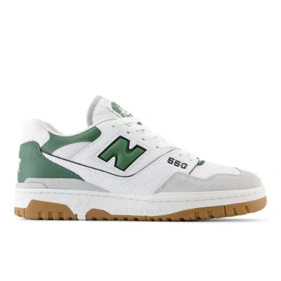 New Balance Unisex 550 In White/green/grey