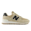 New Balance Unisex 574 Sneakers In Beige/black/white