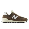 New Balance 574 Casual Shoes In Brown/beige/black