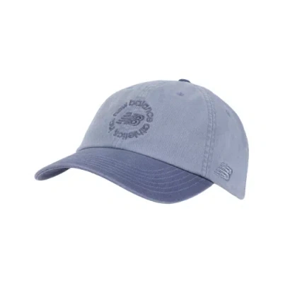 New Balance Unisex 6 Panel Circle Graphic Hat In Blue