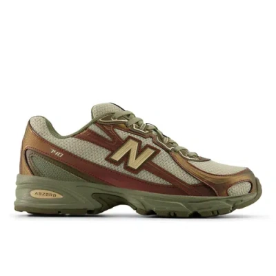 New Balance 740 Logo-detail Sneakrs In Green