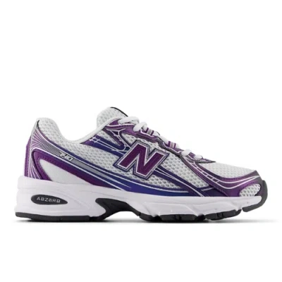 New Balance Unisex 740 In Purple/white/black