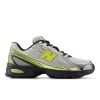 New Balance Laced Sneakers In White/black/yellow