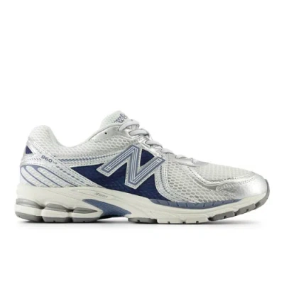 New Balance Unisex 860v2 In White/blue/grey