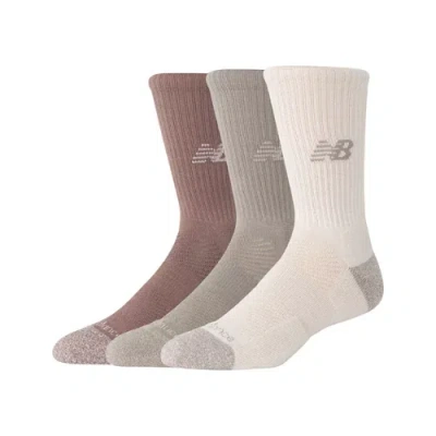 New Balance Unisex Active Crew Socks 3 Pack In Print/pattern/misc