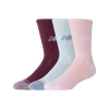 New Balance Unisex Active Crew Socks 3 Pack In Print/pattern/misc