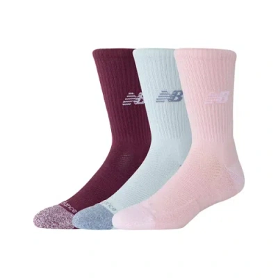 New Balance Unisex Active Crew Socks 3 Pack In Print/pattern/misc