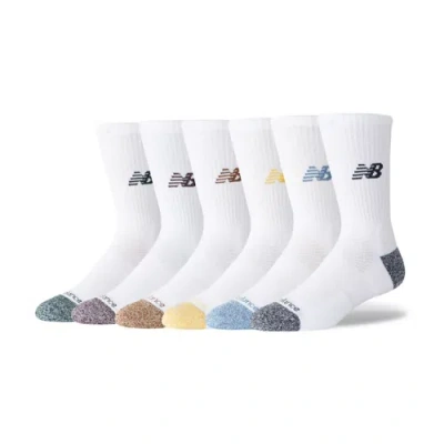 New Balance Unisex Active Crew Socks 6 Pack In Animal Print