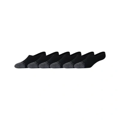 New Balance Unisex Active Invisible Socks 6 Pack In Black