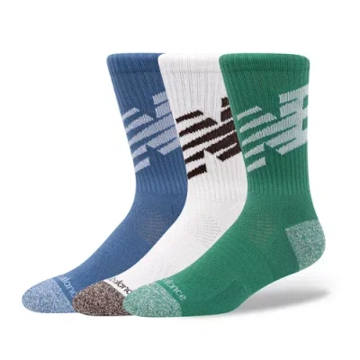 New Balance Unisex Active Lifestyle Graphic Socks 3 Pack In Multi
