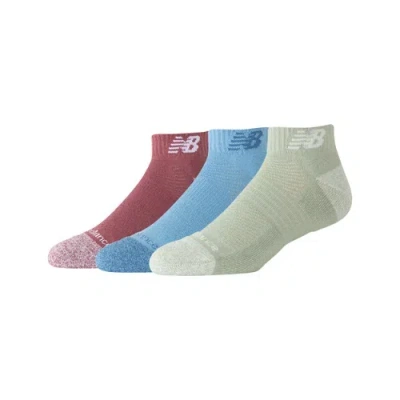 New Balance Unisex Active Low Cut Socks 3 Pack In Multi