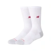 New Balance Unisex Active Nb Premium Crew Socks 2 Pack In Weiss, Polyester, Grösse Xl In White