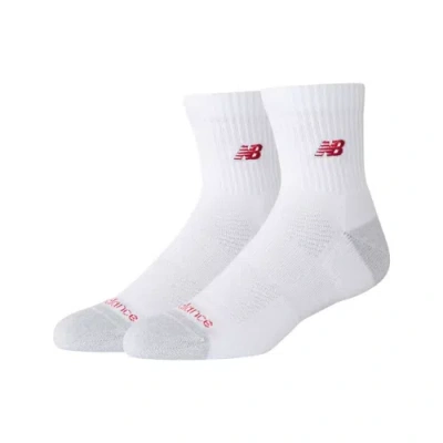 New Balance Unisex Active Nb Premium Quarter 2 Pack In White