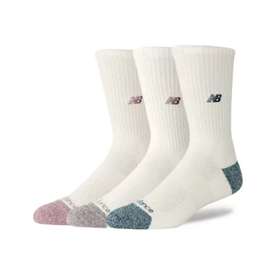 New Balance Unisex Active Premium Crew 3 Pack Socks 3 Pack In Multi