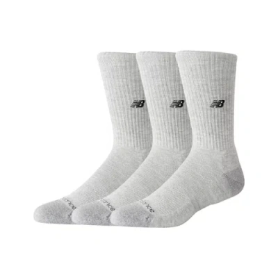 New Balance Unisex Active Premium Crew 3 Pack Socks 3 Pack In White