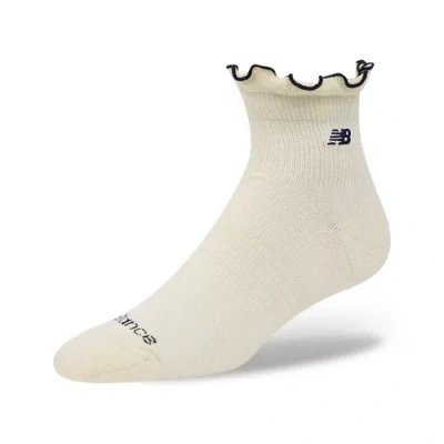 New Balance Unisex Active Premium Ruffle Socks 1 Pair In Neutral